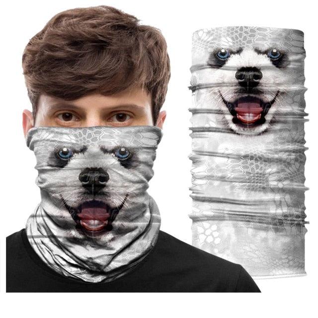 Summer Animal Bandana Neck Gaiter Tube Scarf Buff Party Halloween Half Mask Face Shield Sport Headband Balaclava Seamless Magic Head Scarf Breathable Bandana Turban Outdoor Hiking Quick-Dry Sweat Absorbing Scarves Multifunction Beanie Hat