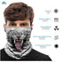 Summer Animal Bandana Neck Gaiter Tube Scarf Buff Party Halloween Half Mask Face Shield Sport Headband Balaclava Seamless Magic Head Scarf Breathable Bandana Turban Outdoor Hiking Quick-Dry Sweat Absorbing Scarves Multifunction Beanie Hat