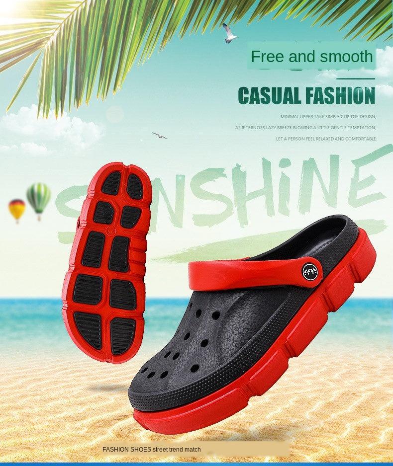 Summer Beach Flip Flops Slippers Shoes Men's Non Slip Antiwear Shoes Home Slippers Classic Breathable Summer Sandals Slip On Slide Lightweight Slippers Beach Clogs