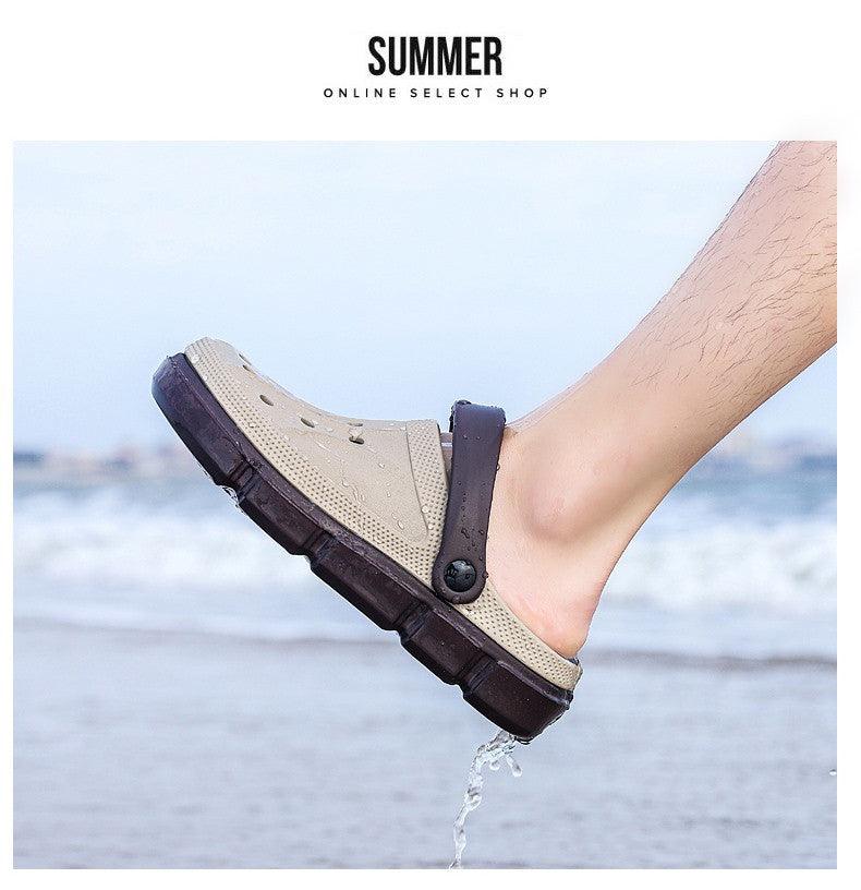 Summer Beach Flip Flops Slippers Shoes Men's Non Slip Antiwear Shoes Home Slippers Classic Breathable Summer Sandals Slip On Slide Lightweight Slippers Beach Clogs