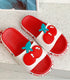 Summer Beach Slides Women Men Casual Slippers Fruits Thick Soled Sandals Girls Bathroom Shoes Girls Water Shoes Cute Lightweight Fruit Slippers Beach Pool Indoor Outdoor Flip Flops