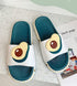 Summer Beach Slides Women Men Casual Slippers Fruits Thick Soled Sandals Girls Bathroom Shoes Girls Water Shoes Cute Lightweight Fruit Slippers Beach Pool Indoor Outdoor Flip Flops