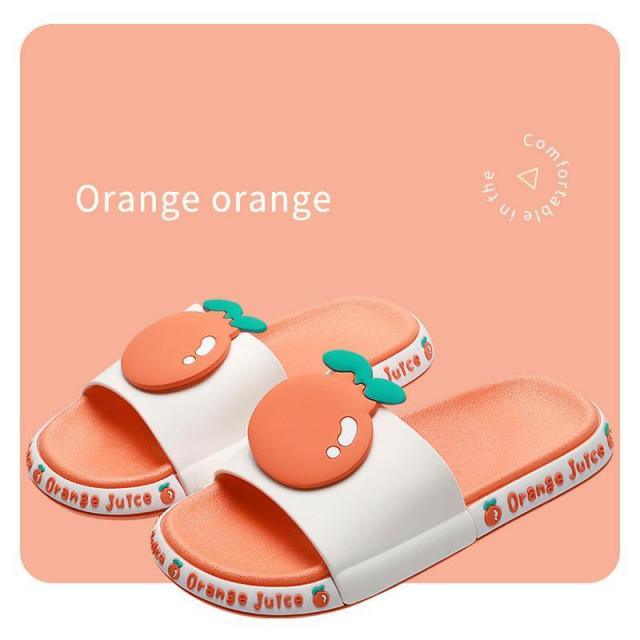 Summer Beach Slides Women Men Casual Slippers Fruits Thick Soled Sandals Girls Bathroom Shoes Girls Water Shoes Cute Lightweight Fruit Slippers Beach Pool Indoor Outdoor Flip Flops