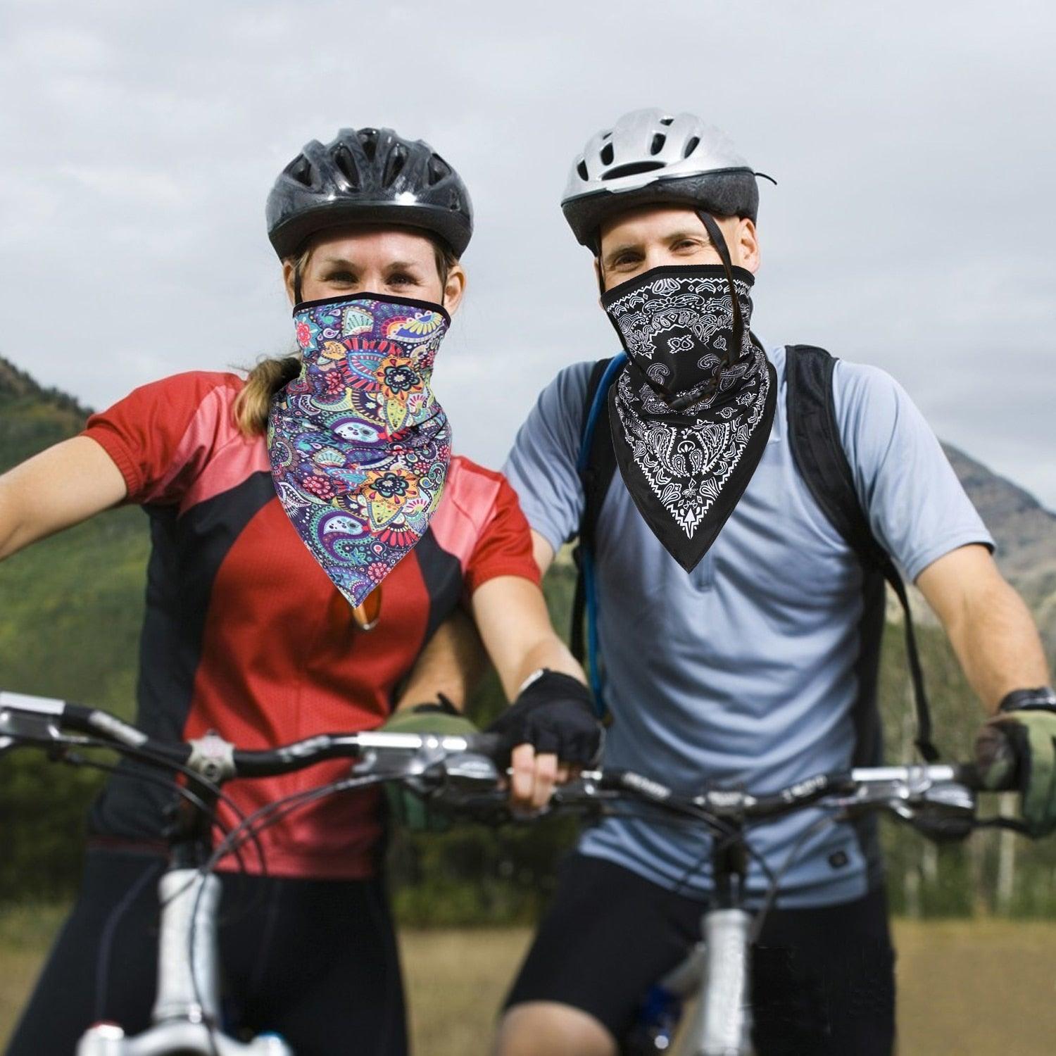 Summer Breathable Mesh Bandana Running Cycling Face Mask Hunting Skiing Bicycle Hiking Fishing Snowboard Cold Weather Balaclava Ski Mask Neck Warmer Hood Winter Gear Water Resistant and Windproof Fleece Thermal Face Mask Sports Scarf Women Men