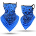 Summer Breathable Mesh Skull Hunting Cycling Bandana Sport Half Face Cover Mask Running Hiking Skiing Triangle Neck Warmer Scarf Motorcycle Protect Cycling Face Mask Anti-UV Neck Hood Half Face Breathable Dustproof Headband Triangle Sport Scarf