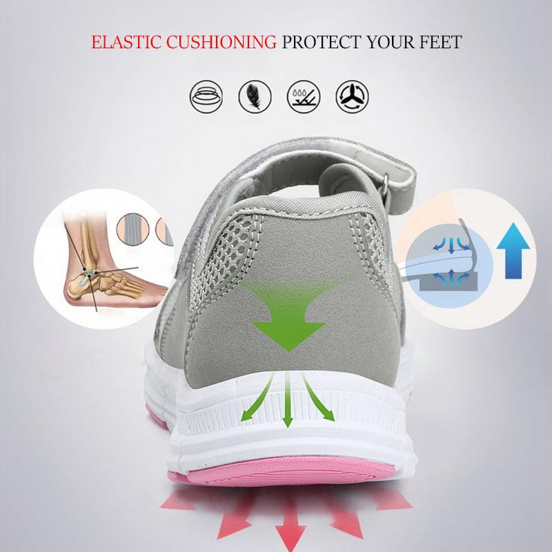 Summer Breathable Women Espadrilles Sneakers Healthy Walking Sport Mesh Sport Running Fashion Breathable Mesh Casual Shoes Flat Shoes Women Espadrilles