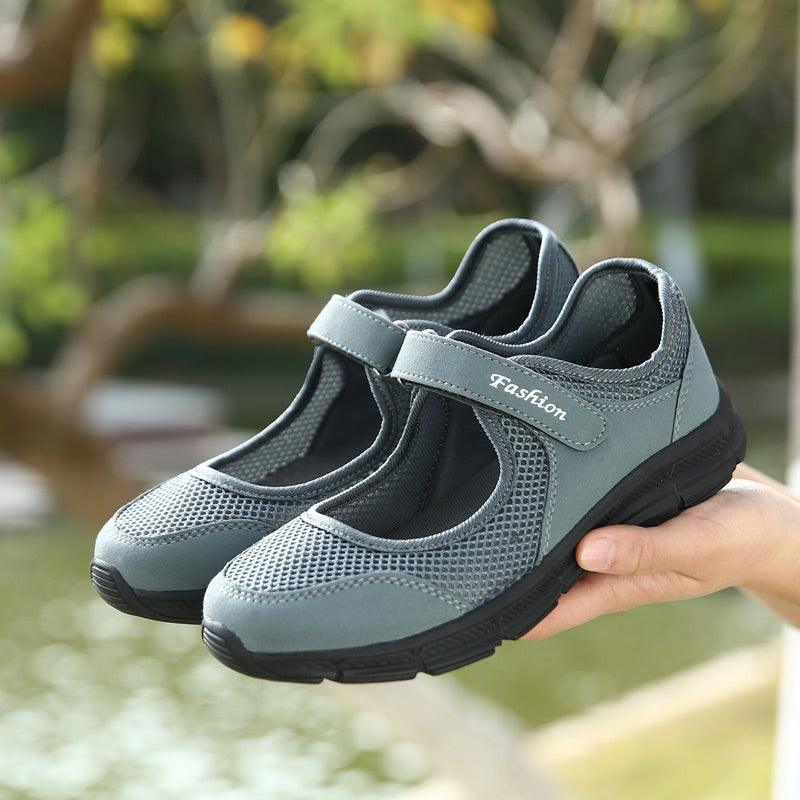 Summer Breathable Women Espadrilles Sneakers Healthy Walking Sport Mesh Sport Running Fashion Breathable Mesh Casual Shoes Flat Shoes Women Espadrilles