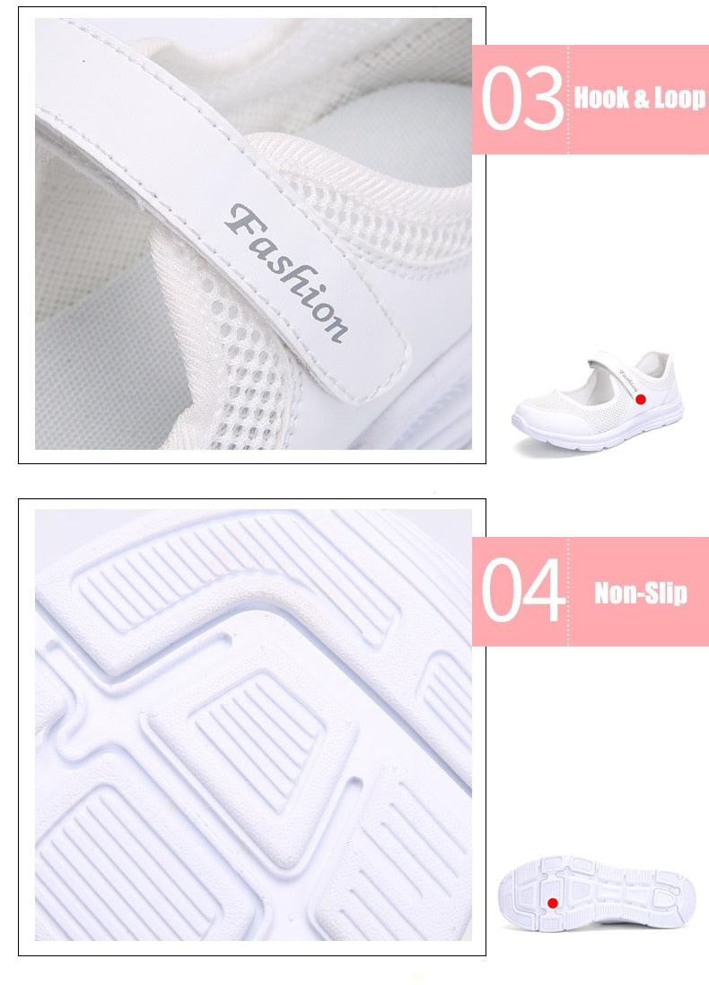 Summer Breathable Womens Sneakers Walking Sporty Mesh Sport Running Light Flats Casual Vulcanize Simple Shoes Spring Comfortable Espadrilles Luxury Design Espadrilles