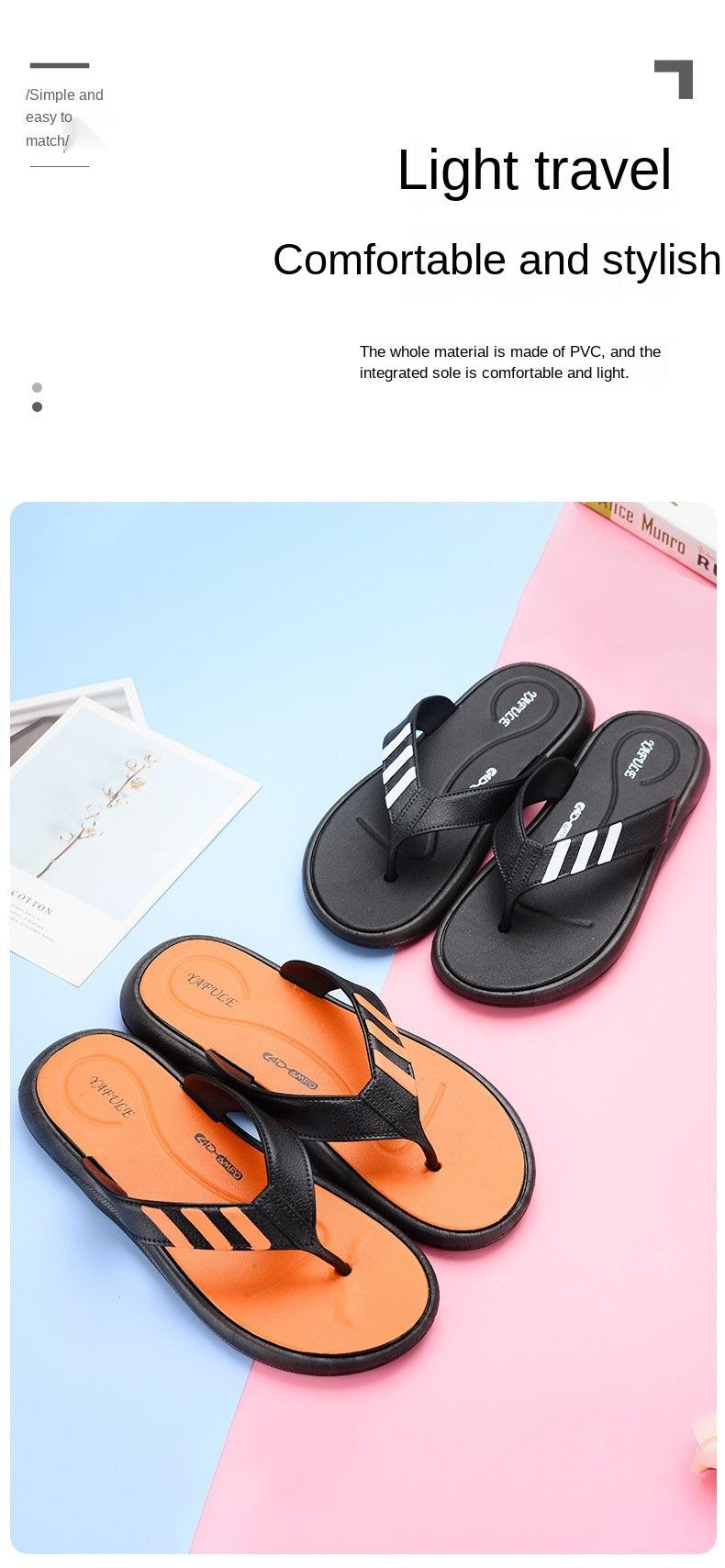 Summer Flip-flops Man Slippers Fashion Beach Shoes Men's Fashion Shoes Non-slip For Home And Sport Cushion Beach Slippers Thong Sandals Indoor And Outdoor Beach Flip Flop