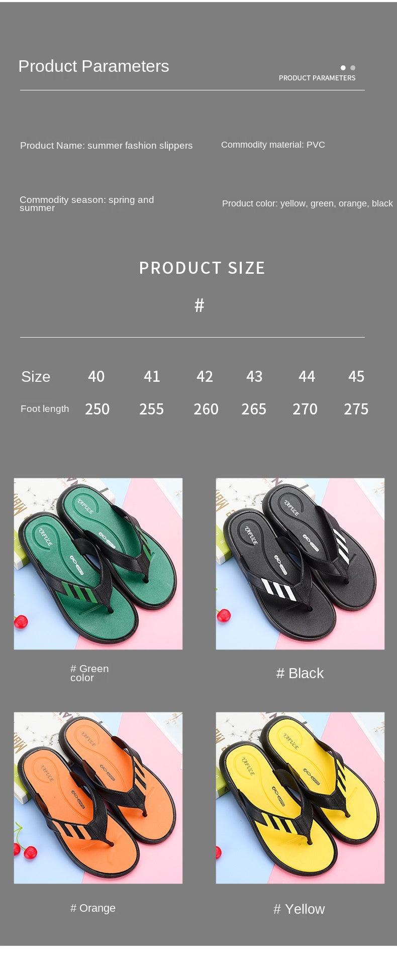 Summer Flip-flops Man Slippers Fashion Beach Shoes Men's Fashion Shoes Non-slip For Home And Sport Cushion Beach Slippers Thong Sandals Indoor And Outdoor Beach Flip Flop