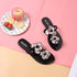 Summer Flowers Flip Flops Women Indoor Slippers Outdoor Sandals Flip-flops Fashion Beach Flat Flipflops Sandals Fashion Summer Slip On Comfort Flat Beach Thong Slipper