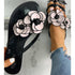 Summer Flowers Flip Flops Women Indoor Slippers Outdoor Sandals Flip-flops Fashion Beach Flat Flipflops Sandals Fashion Summer Slip On Comfort Flat Beach Thong Slipper