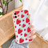 Summer Fruit Phone Case for iPhone 12 11 14 13 Pro Max X XR XS MAX 6s 7 8 Plus SE2 back Shell Strawberry Hard Shockproof Covers Pink Strawberry Cute Pattern Soft  Cute Camera Protector iPhone 11 Pro Max Case for Girls Women