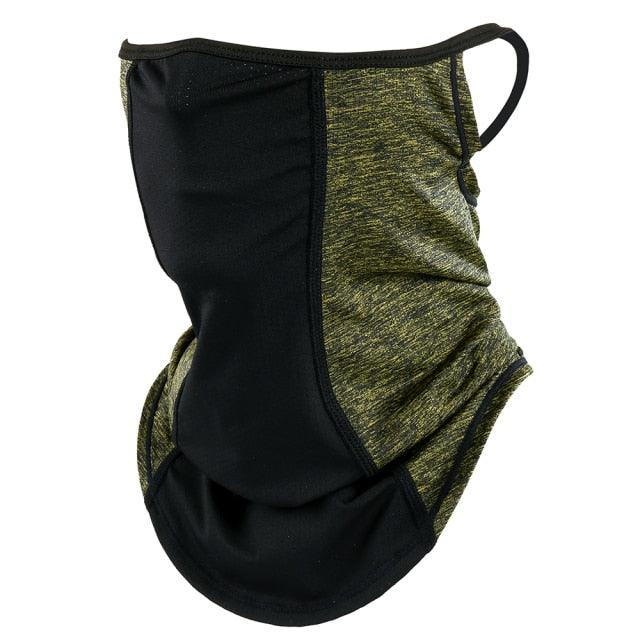 Summer Half Face Mask Cycling Bandana Scarf Neck Gaiter Warmer Bicycle Running Ski Hunting Hiking Hanging Ear Scarves Men Women Motorcycle Protect Cycling Face Mask Anti-UV Neck Hood Half Face Breathable Dustproof Headband Triangle Sport Scarf