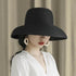 Summer Hat New Female Sun Hat Folding Beach Hat New Women's Ladies Wide Large Brim Floppy Folding Summer Beach Sun Hat Straw Cap Big Brim Elegant White Travel Sun Hat 55-58CM