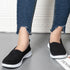 Summer Knitting Sock Women's Sneakers Slip On Shoes Lightweight Flat Women's Sports Breathable Mesh Platform Fashion Casual Slip On Easy Walking Espadrilles