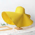 Summer Large Wide Brim Foldable Sun Hats For Women Foldable Sun Hat Wide Brim Summer Straw Floppy Beach Hat Oversized Sun Hat Modern Travel Straw Hat Fashionable Lady UV Protection Beach Hat 54-57cm