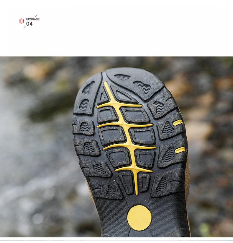 Summer Men's Breathable Sandals Beach Casual Shoes Thick Sole Closed Toe Aqua Shoes Hiking Fishing Summer Closed Toe Walking Sandal For Athletic Outdoor Lightweight Beach Breathable Waterproof Sandals