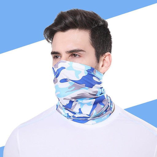 Summer Men Women Camouflage Bandana Half Face Mask Neck Gaiter Cover Face Scarf  Cycling Hunting Fishing Balaclava Scarf Unisex Men Women Bandanas Polyester Breathable Windproof Anti UV Neck Cover Camping Hiking Climbing Face Mask