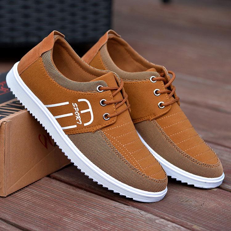 Summer Mens Casual Elegant Business Shoes Breathable Canvas Shoes Fashion Casual Shoes Fashion Sneakers Breathable Comfort Walking Shoes Modern Design