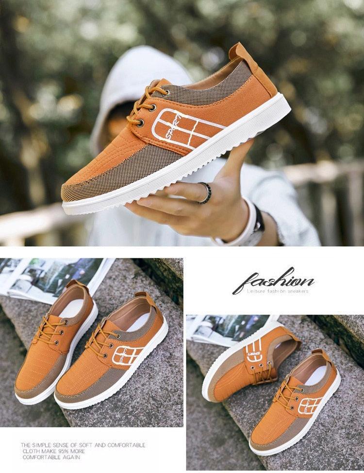 Summer Mens Casual Elegant Business Shoes Breathable Canvas Shoes Fashion Casual Shoes Fashion Sneakers Breathable Comfort Walking Shoes Modern Design