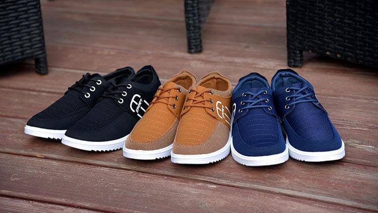 Summer Mens Casual Elegant Business Shoes Breathable Canvas Shoes Fashion Casual Shoes Fashion Sneakers Breathable Comfort Walking Shoes Modern Design