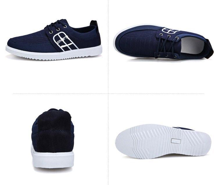 Summer Mens Casual Elegant Business Shoes Breathable Canvas Shoes Fashion Casual Shoes Fashion Sneakers Breathable Comfort Walking Shoes Modern Design