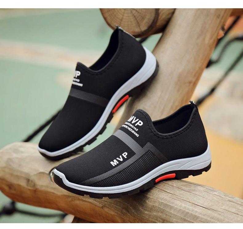 Summer Mesh Men's Sneakers Lightweight Men Shoes Tenis Walking Breathable Slip On Espadrilles Men Breathable Autumn Summer Mesh Shoes Sneakers Fashionable Design Espadrilles