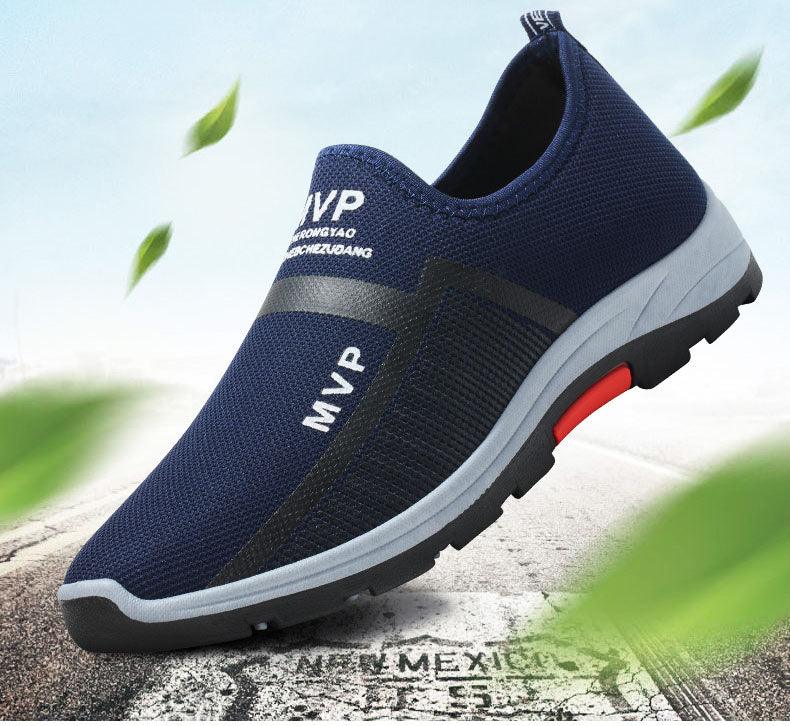 Summer Mesh Men's Sneakers Lightweight Men Shoes Tenis Walking Breathable Slip On Espadrilles Men Breathable Autumn Summer Mesh Shoes Sneakers Fashionable Design Espadrilles