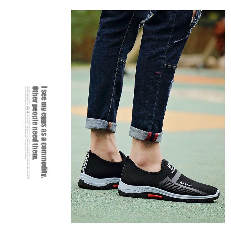 Summer Mesh Men's Sneakers Lightweight Men Shoes Tenis Walking Breathable Slip On Espadrilles Men Breathable Autumn Summer Mesh Shoes Sneakers Fashionable Design Espadrilles