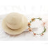 Summer New Sun Hat Stylish Bowknot Straw Hat For Women Beach Caps Parent-child Summer New Women's Sun Hat Bucket Cap Beige Flowers Ribbon Party Straw Hat For Women