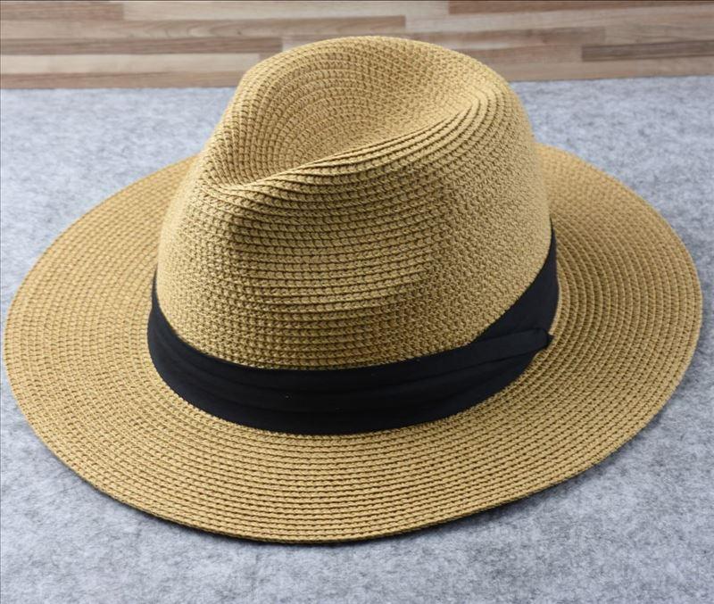 Summer Outdoor Men Large Size Hats Lady Beach Wide Brim Straw Hat Unisex Luxury Straw Hat Classic Mens Dress Hats Party Accessories