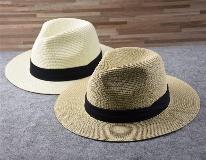 Summer Outdoor Men Large Size Hats Lady Beach Wide Brim Straw Hat Unisex Luxury Straw Hat Classic Mens Dress Hats Party Accessories