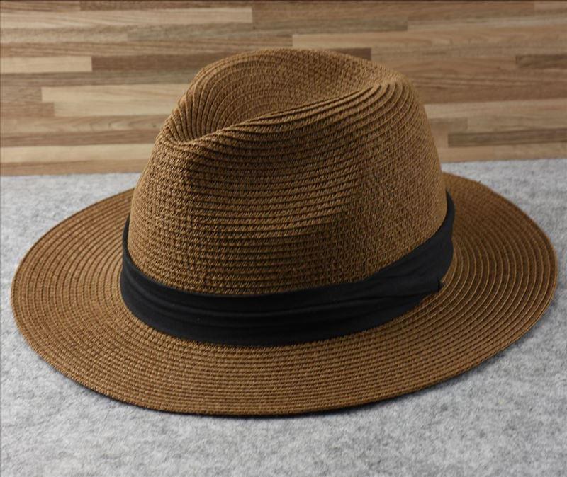 Summer Outdoor Men Large Size Hats Lady Beach Wide Brim Straw Hat Unisex Luxury Straw Hat Classic Mens Dress Hats Party Accessories