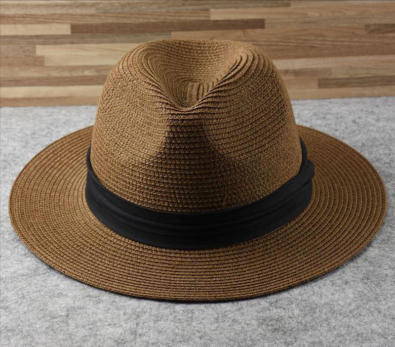 Summer Outdoor Men Large Size Hats Lady Beach Wide Brim Straw Hat Unisex Luxury Straw Hat Classic Mens Dress Hats Party Accessories