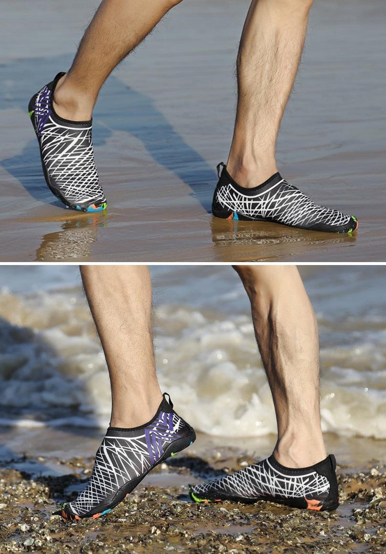 Summer Outdoor Mens Sports Water Shoes Non-Slip Beach Shoes Barefoot Upstream Shoes Quick-Dry Aqua Sock Barefoot For Beach Swim River Pool Lake Hiking Kayaking Surfing - STEVVEX Shoes - 107, Air Mesh Sneakers, Athletic Sneakers, Beach Shoes, Breathable Men Shoes, Elegant Mens Shoes, Hiking Mens Shoes, Men Casual Shoes, Men Shoes, Mens Sports Water Shoes, Non-Slip Beach Shoes, River Shoes, Shoes, Sneakers, Soft Shoes, Sport Mens Shoes, Sport Mens Sneakers, Surfing Shoes, Water Sports Shoes - Stevvex.com