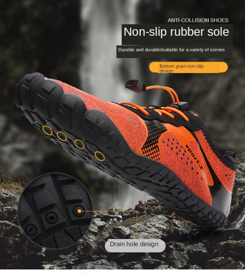 Summer Outdoor Mens Sports Water Shoes Non-Slip Beach Shoes Barefoot Upstream Shoes Quick-Dry Aqua Sock Barefoot For Beach Swim River Pool Lake Hiking Kayaking Surfing - STEVVEX Shoes - 107, Air Mesh Sneakers, Athletic Sneakers, Beach Shoes, Breathable Men Shoes, Elegant Mens Shoes, Hiking Mens Shoes, Men Casual Shoes, Men Shoes, Mens Sports Water Shoes, Non-Slip Beach Shoes, River Shoes, Shoes, Sneakers, Soft Shoes, Sport Mens Shoes, Sport Mens Sneakers, Surfing Shoes, Water Sports Shoes - Stevvex.com