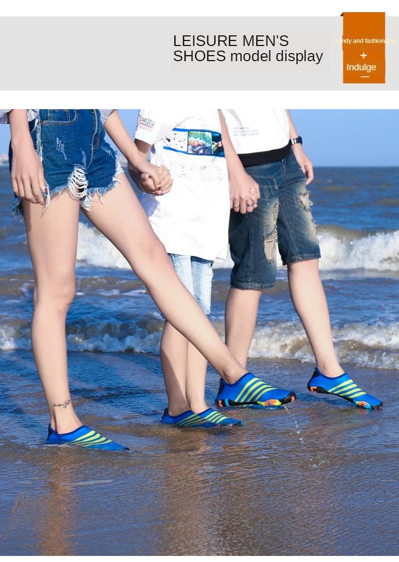 Summer Outdoor Mens Sports Water Shoes Non-Slip Beach Shoes Barefoot Upstream Shoes Quick-Dry Aqua Sock Barefoot For Beach Swim River Pool Lake Hiking Kayaking Surfing - STEVVEX Shoes - 107, Air Mesh Sneakers, Athletic Sneakers, Beach Shoes, Breathable Men Shoes, Elegant Mens Shoes, Hiking Mens Shoes, Men Casual Shoes, Men Shoes, Mens Sports Water Shoes, Non-Slip Beach Shoes, River Shoes, Shoes, Sneakers, Soft Shoes, Sport Mens Shoes, Sport Mens Sneakers, Surfing Shoes, Water Sports Shoes - Stevvex.com