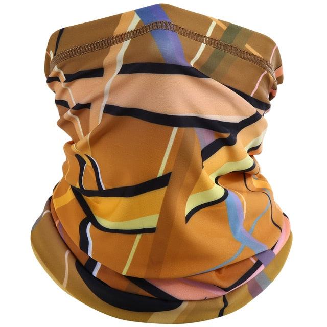 Summer Printed Bandana Hiking Neck Gaiter Hunting Half Face Cover Cycling Running Tube Scarf Fishing Sports Cool Mask Men Women Outdoor Sports Face Mask Dustproof Winter Hiking Scarves Half Mask Balaclava Ski Mask with Ear Loop