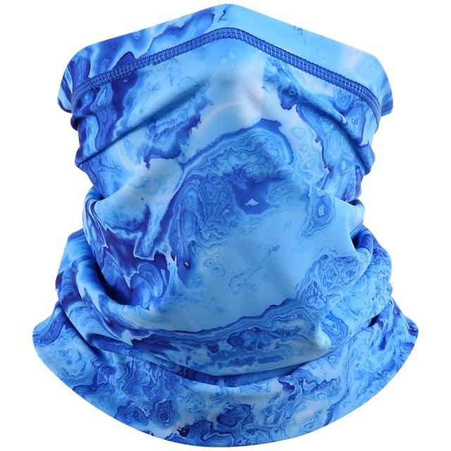 Summer Printed Bandana Hiking Neck Gaiter Hunting Half Face Cover Cycling Running Tube Scarf Fishing Sports Cool Mask Men Women Outdoor Sports Face Mask Dustproof Winter Hiking Scarves Half Mask Balaclava Ski Mask with Ear Loop