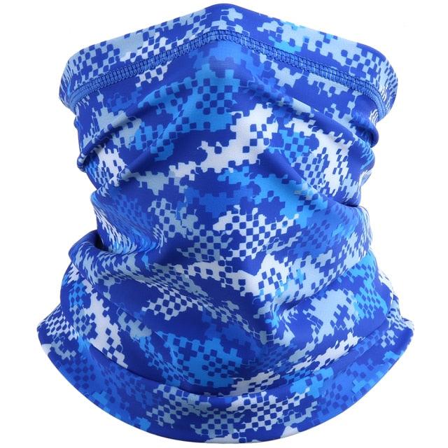 Summer Printed Bandana Hiking Neck Gaiter Hunting Half Face Cover Cycling Running Tube Scarf Fishing Sports Cool Mask Men Women Outdoor Sports Face Mask Dustproof Winter Hiking Scarves Half Mask Balaclava Ski Mask with Ear Loop