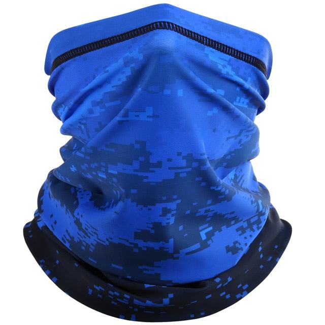 Summer Printed Bandana Hiking Neck Gaiter Hunting Half Face Cover Cycling Running Tube Scarf Fishing Sports Cool Mask Men Women Outdoor Sports Face Mask Dustproof Winter Hiking Scarves Half Mask Balaclava Ski Mask with Ear Loop