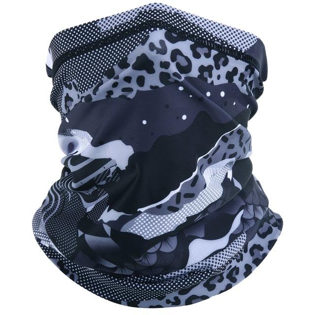 Summer Printed Bandana Hiking Neck Gaiter Hunting Half Face Cover Cycling Running Tube Scarf Fishing Sports Cool Mask Men Women Outdoor Sports Face Mask Dustproof Winter Hiking Scarves Half Mask Balaclava Ski Mask with Ear Loop