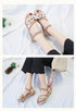 Summer Shoes Woman Sandals Elastic Ankle Strap Flat Sandals Flowers Beach Ankle Strap Sandals Slip On Flat Sandal Elastic Comfort Summer Shoes Comfortable Quick-Drying Casual Sandal