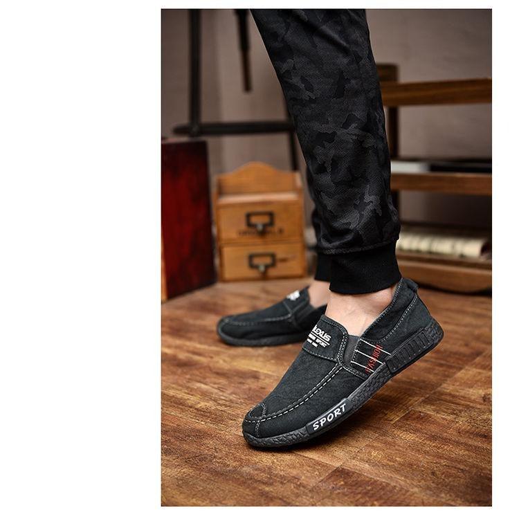 Summer Slip On Men's Casual Shoes Rubber Solid Mens Canvas Shoes Lightweight Waterproof Flat Casual Sneakers Loafer Shoes Casual Canvas Indoor Loafers - STEVVEX Shoes - 109, Black Espadrilles, Blue Espadrilles, Canvas Shoes, Comfortable Shoes, Elegant Mens Shoes, Espadrilles, Men Casual Shoes, Men Casual Sport Shoes, Men Loafers, Men Shoes, Men's Canvas Shoes, Mens Casual Elegant Shoes, Mens Sports Water Shoes, Running Shoes, Shoes, Soft Shoes, Sport Mens Shoes, Sports Shoes, Strong Shoes - Stevvex.com