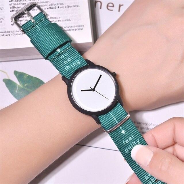 Summer Style Canvas Women Quartz Watch New Fashion Casual Wristwatches Woman Outdoor Unisex Watches Casual Sports Wrist Watch With Nylon Strap Elegant Design - ALLURELATION - 562, Analog Watch, Children Watches, Elastic Nylon Strap, Elegant Sport Watch, Fashion Watch, Fitness Watch, Girls Watches, Nylon Band Watch, School Kids Watch, School Student Analog Watch, Sport Watch, Watch, Watch For Girls, Watch For Mens, Watches, Watches For Kids, Women Watch - Stevvex.com