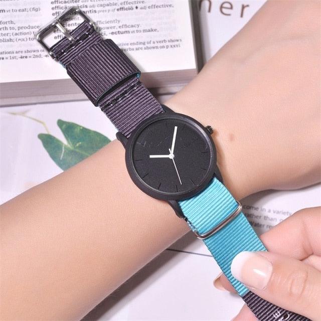 Summer Style Canvas Women Quartz Watch New Fashion Casual Wristwatches Woman Outdoor Unisex Watches Casual Sports Wrist Watch With Nylon Strap Elegant Design - ALLURELATION - 562, Analog Watch, Children Watches, Elastic Nylon Strap, Elegant Sport Watch, Fashion Watch, Fitness Watch, Girls Watches, Nylon Band Watch, School Kids Watch, School Student Analog Watch, Sport Watch, Watch, Watch For Girls, Watch For Mens, Watches, Watches For Kids, Women Watch - Stevvex.com