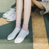 Summer Transparent Letter Patterned Socks Women Hollow Out Cotton Short Socks Thin Casual Ankle Socks Made Of Breathable Cotton Boat Socks For Women