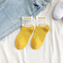 Summer Transparent Letter Patterned Socks Women Hollow Out Cotton Short Socks Thin Casual Ankle Socks Made Of Breathable Cotton Boat Socks For Women