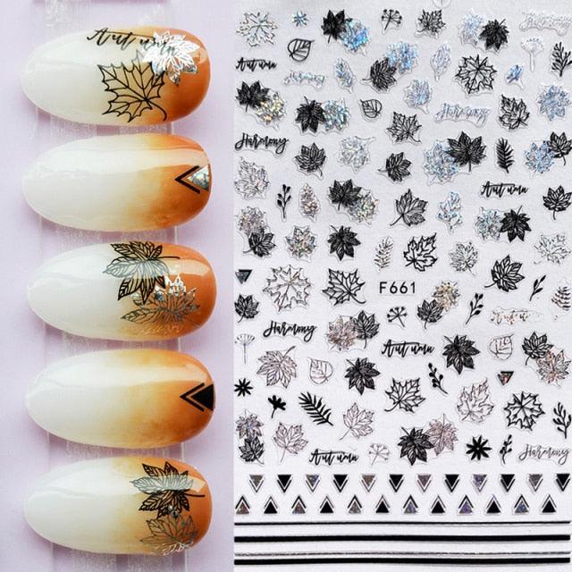 Summer Tropical Beach Coconut Tree Slippers 3D Nail Sticker Leaves Shell Transfer Decals Slider Decoration Manicures  Tip Water Transfer Nail Decals Sticker For Pretty Girl Self-Adhesive Nail Decals Designer Nail Stickers for Acrylic